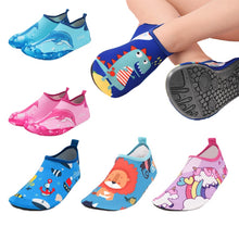 Load image into Gallery viewer, Pantufa Infantil Unicorn Kids Slippers Quick Drying Swim Kids Water Shoes Footwear Barefoot Aqua Socks For Beach Pool Cartoon