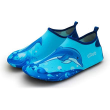 Load image into Gallery viewer, Pantufa Infantil Unicorn Kids Slippers Quick Drying Swim Kids Water Shoes Footwear Barefoot Aqua Socks For Beach Pool Cartoon
