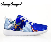 Load image into Gallery viewer, 2019 Fashion Children's Shoes Sneakers for Children Boys Girl Pretty Sonic the Hedgehog Kids Casual Flats Breath Lace-up Shoes