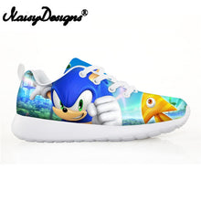 Load image into Gallery viewer, 2019 Fashion Children's Shoes Sneakers for Children Boys Girl Pretty Sonic the Hedgehog Kids Casual Flats Breath Lace-up Shoes