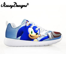 Load image into Gallery viewer, 2019 Fashion Children's Shoes Sneakers for Children Boys Girl Pretty Sonic the Hedgehog Kids Casual Flats Breath Lace-up Shoes
